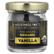 Wilderness Poets, Tiszta Szitált Ökológiai Vanília, 0,5 oz (14 g)