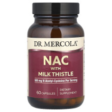 Dr. Mercola, NAC mit Milchdistel, 500 mg, 60 Kapseln