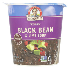 Dr. McDougall's, Vegan Musta Herne & Sitruunamelu, 3.4 oz (95 g)