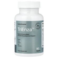Houston Enzymes, TriEnza, Enzym for fordøjelsesintolerancer, 90 Kapsler