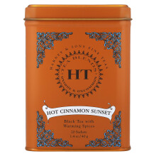Harney & Sons, Fekete Tea a Meleg Fűszerrel, Forró Cimini, 20 Tea Szachet, 1,4 oz (40 g)