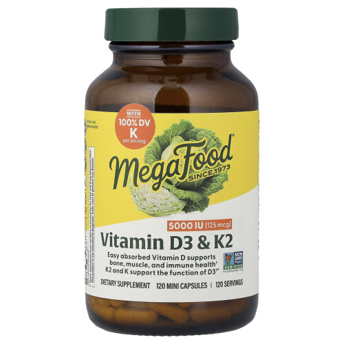 ΜegaΦαγητό, Βιταμίνη D3, 125 mcg (5,000 IU), 120 Φύλλα