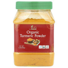 Jiva Organics, Ökológiai Turmérő Por,  1 font (454 g)