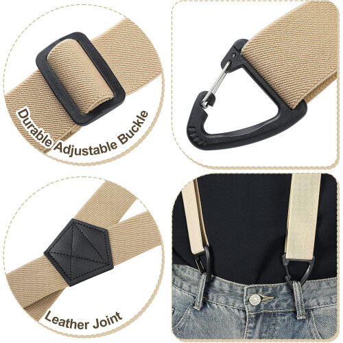 Κρυμμένες πίσω τιράντες 1,5 ίντσες κάτω από τα ρούχα, βαριές τιράντες εργασίας για 1