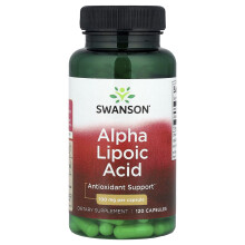 Swanson, Alpha Lipoic Hapetus, 100 mg, 120 Patukka