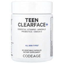 Codeage, Teen Clearface Vitamine, 60 Kapseln