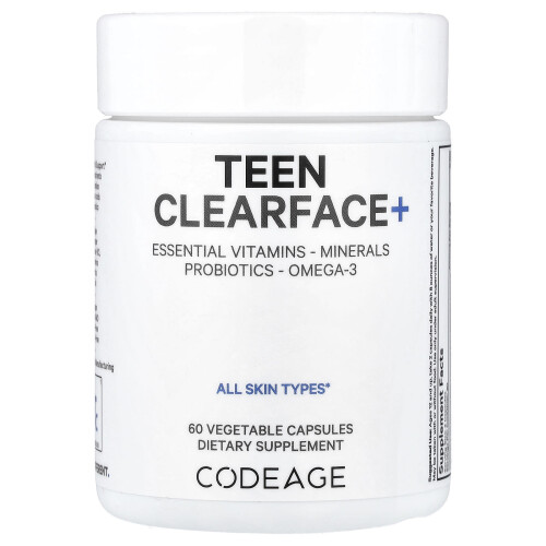 Codeage, Teen Clearface Vitamine, 60 Kapseln