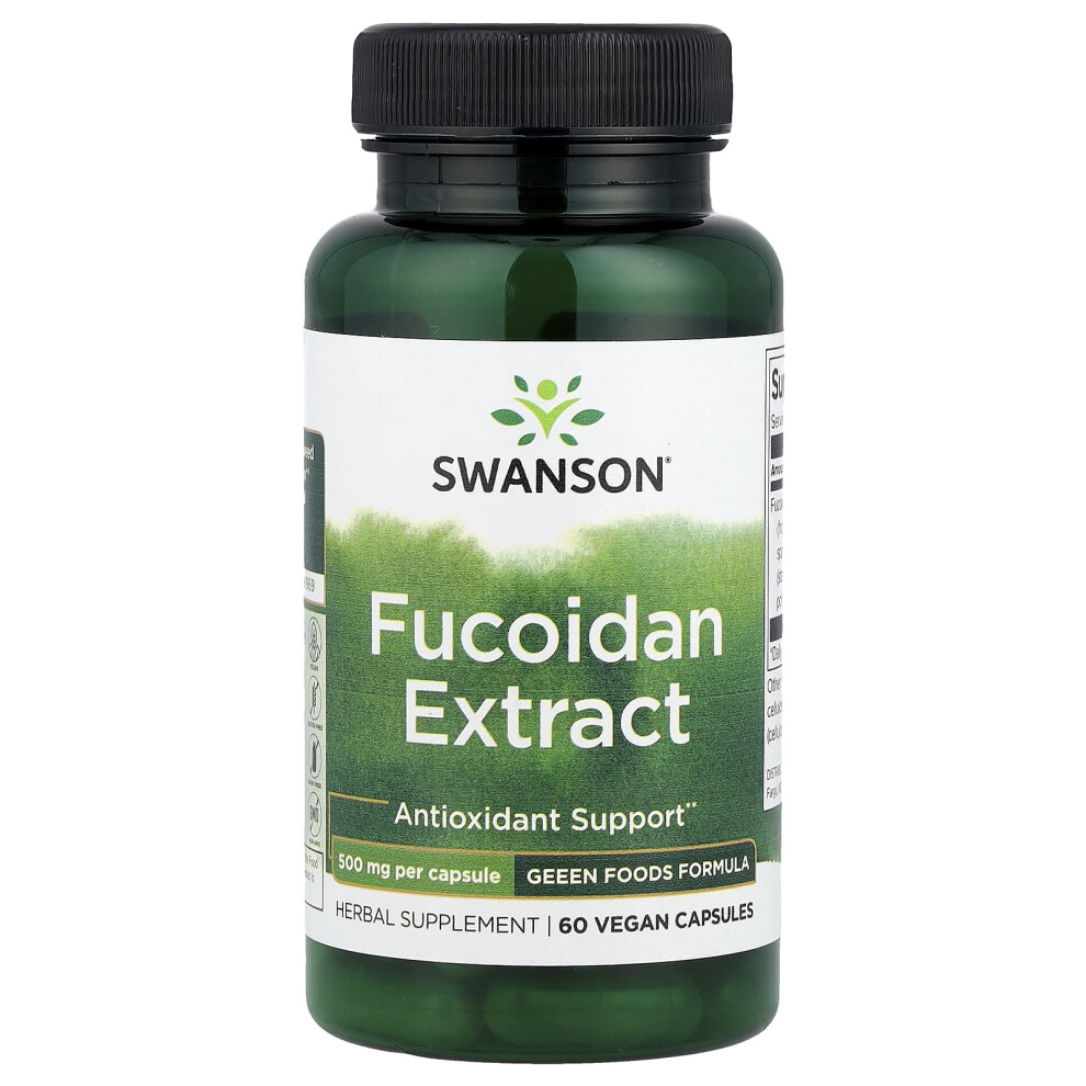 Swanson , Fucoidan Extract, 500 Mg, 60 Veggie Capsules