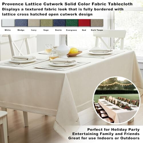 Obrus prostokątny Wedgewood Blue Polyester 60x102 cale 1
