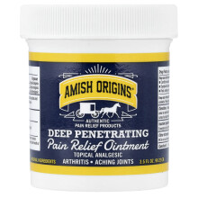 Amish Origins, Dor Profunda Autêntica, Creme de Alívio da Dor, 3,5 fl oz (99,22 g)
