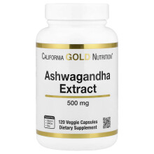 Super Nutrition, Ashwagandha, 500 mg, 120 Veggie Kapszula