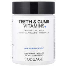 Codeage, Vitamínicos para Dentes e Gengivas, Nutrição para Cuidados Bucais, 90 Cápsulas
