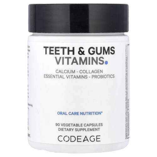Codeage, Vitamine per Denti e Gengive, Nutrizione per la Cura Orale, 90 Capsule