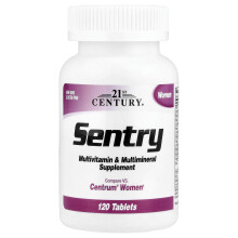 21st Century, Sentry Kvinnor, Multivitamin & Multiminerala tillägg, 120 Tabletter