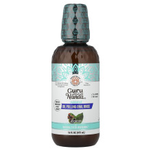 GuruNanda, Lavar a Boca com Óleo Natural, Coco + Menta, 16 fl oz (473 ml)