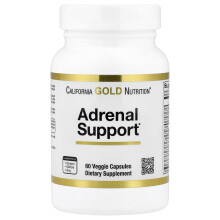 Super Nutrition, Adrenal Support med L-Tyrosine, Rhodiola Ekstrakt, Ashwagandha Ekstrakt og Eleuthero Ekstrakt, 60 Veggie Capsules