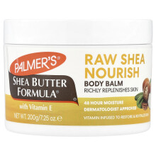 Fórmula de Manteiga de Karité, Palmer's, Raw Shea Nourish, Bálsamo Corporal com Vitamina E, 7.25 oz (200 g)