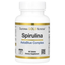 California Gold Nutrition, Complejo de Espirulina AstaBlue, 60 Tabletas