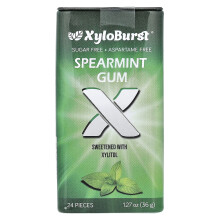 Xyloburst, Xylitol Gum, Spearmint, 25 Kusov