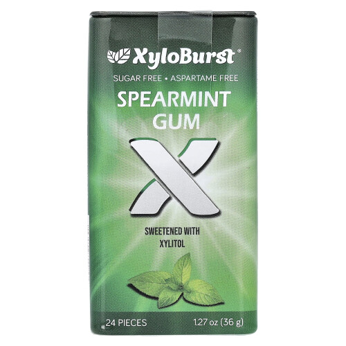 Xyloburst, Xylitol Γούμ, Spearmint, 25 Pieces