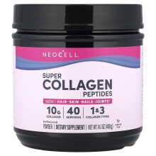 NeoCell, Super Collage Peptiden Poeder, Ongezoet, 14.1 oz (400 g)