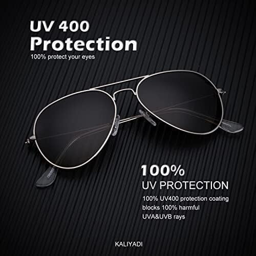 Κλασικά γυαλιά ηλίου Aviator για άνδρες και γυναίκες, οδήγηση, γυαλιά ηλίου με 2