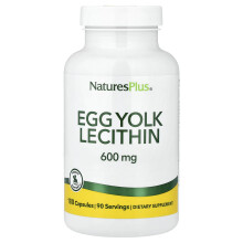 NaturesPlus, Ei Yolk Lecithine, 600 mg, 180 Capsules (300 mg per Capsule)