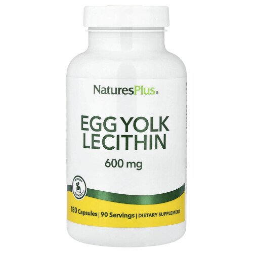NaturesPlus, Lecitină de ou, 180 Capsule (300 mg Per capsule)