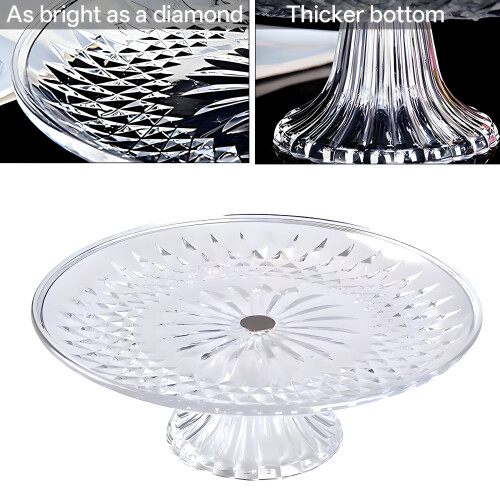 Supporto per torta in acrilico ACDANC con base da 20 cm 2