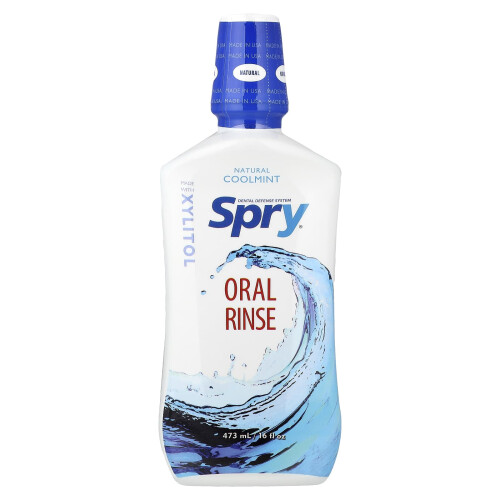 Spry Οrale Ριζά από Xlear, Natural Coolmint, 16 fl oz (473 ml)