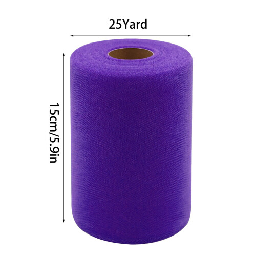 Ρολά από ύφασμα MOQIN από τούλι 6"100 γιάρδες, DIY τούτου, φιόγκος, baby shower, πάρτι, γάμος, 2