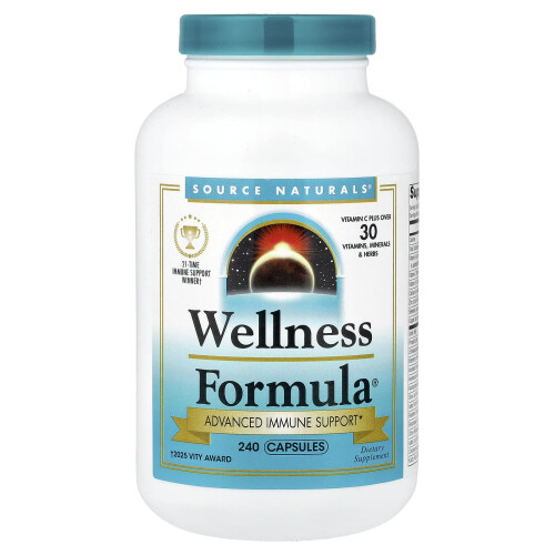 Source Naturals, Wellness Formula, Advanced Immune Support, 240 Capsules