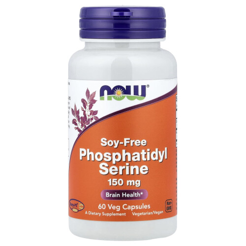 NOW Foods NOW Foods, Φωσφατιδύλη Σερίνη, Σογια-Δωρεάν, 150 mg, 60 Βοτάνιας Φιάλες