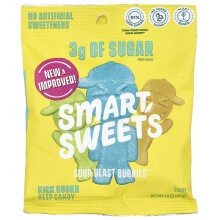 SmartSweets, Amigos de Explosão Ácida, Morango, Mirtilo Azul, Limão, Limão, Laranja, 1.8 oz (50 g)