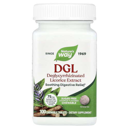 Nature's Way, DGL, Licorice, 100 Tablete Cheltuite