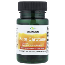 Swanson, Beta Karoten, 10 000 IU (3 000 mcg RAE), 100 Mygglådor