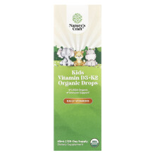 Nature's Craft, Óriásantermesztett Gyermekek Vitamin D3 + K2, 60 ml