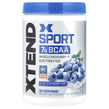 Xtend, Sport, 7G BCAA, Blå Raspberry Ice, 12,2 oz (345 g)
