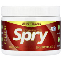 Xlear, Spry, Tænkegum, Naturlig Cinnamon, 100 Stykker
