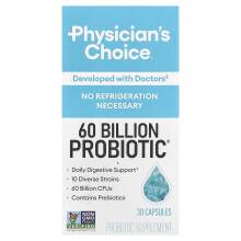 Physician's Choice, 60 Miljard Probiotica, 30 Vertraagde-Release Veggie Capsules