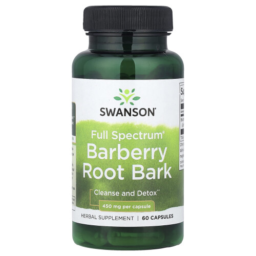 Swanson, Burdock Root Spectrum Plin de Barberry, 450 mg, 60 Capsule