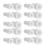 20Pcs Ceramic Suction Tip Adapters White Saliva Ejector Valve 10