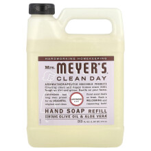 Mrs. Meyers Clean Day, Vloeibare Handzeep Refill, Lavendel Geur, 33 fl oz (975 ml)