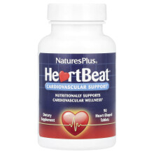 NaturesPlus, HeartBeat, Cardiovascular Support, 90 Heart-Shaped Tablets