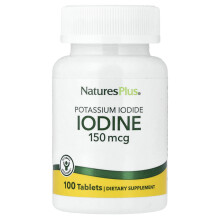 NaturesPlus, Iodio, Iodio di Potassio, 150 mcg, 100 Compresse