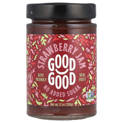 GOOD GOOD, Marmelada de Morango, 12 oz (330 g)