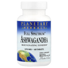 Planetary Herbals, Full Spectrum Ashwagandha, 60 Tabletter