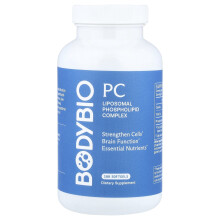 BodyBio, PC, Liposomaal Fosfolipide Complex, 100 Genetisch Onveranderd Zachte Capsules