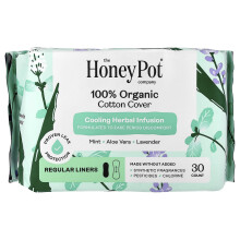 The Honey Pot Company, Organické denní hygienické vložky s bylinnými extrakty, 30 kusov