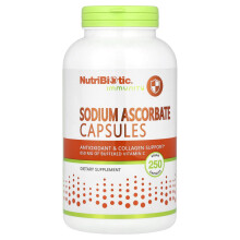 NutriBiotic, Imunita, Sódny Ascorbat, 250 Veganských Kapsulí